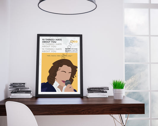 10 Things I Hate About You (1999) Minimalistic Film Poster