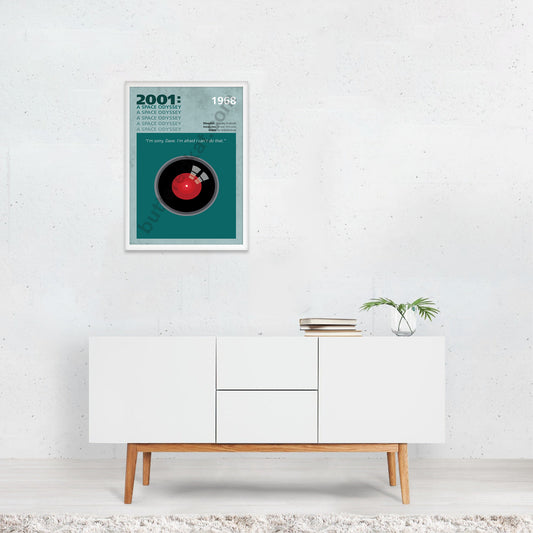 2001: A Space Odyssey (1968) Minimalistic Film Poster