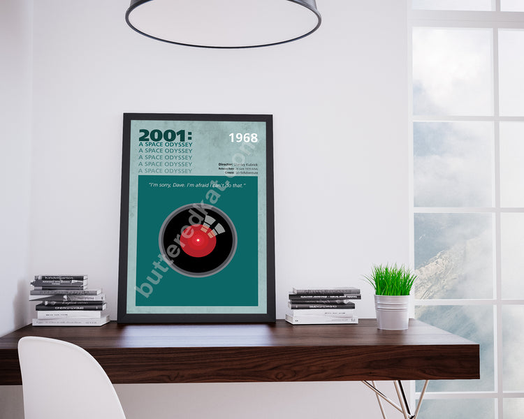 2001: A Space Odyssey (1968) Minimalistic Film Poster