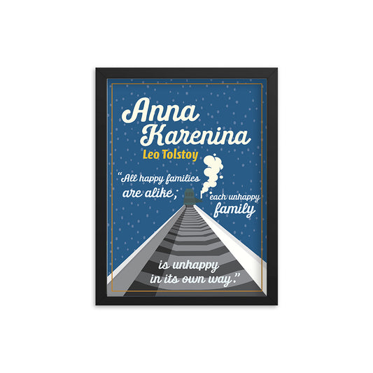 Anna Karenina by Leo Tolstoy Book Poster