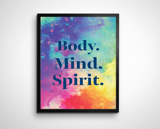 Body. Mind. Spirit. Wall Art