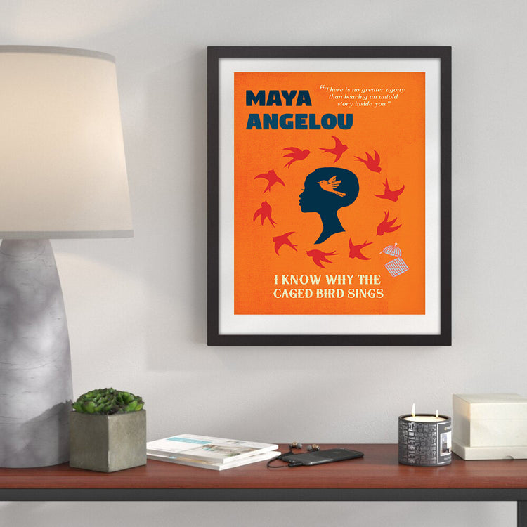 I Know Why the Caged Bird Sings by Maya Angelou Book Poster