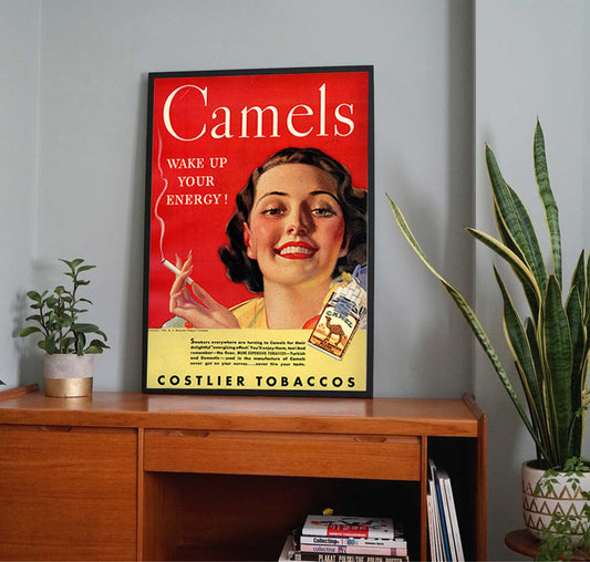 Camels Tobacco Vintage Ad Poster