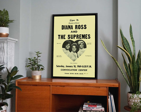 Diana Ross and The Supremes Concert Poster