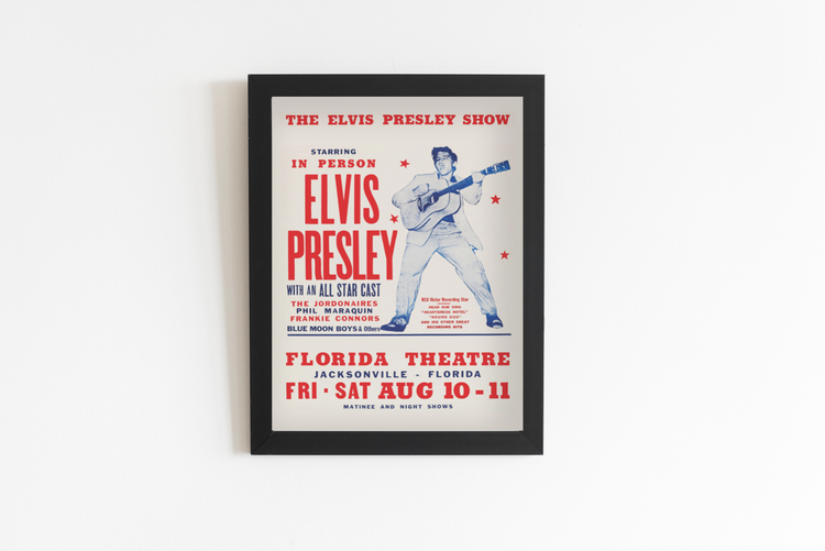 Elvis in Florida Vintage Concert Poster
