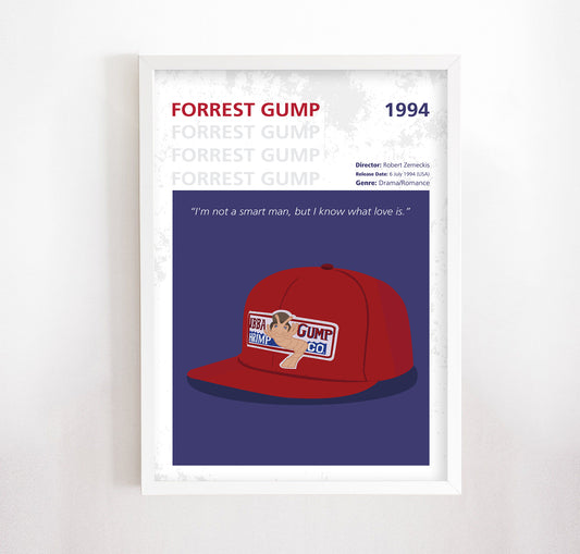 Forrest Gump (1994) Minimalistic Film Poster