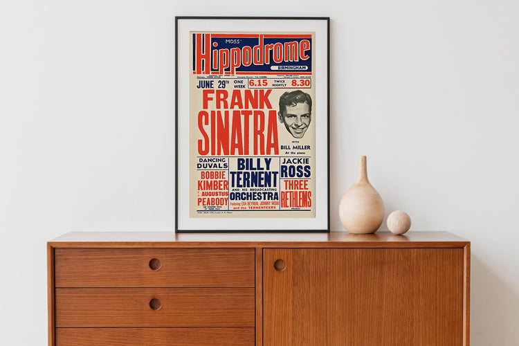 Frank Sinatra 1953 Concert Poster