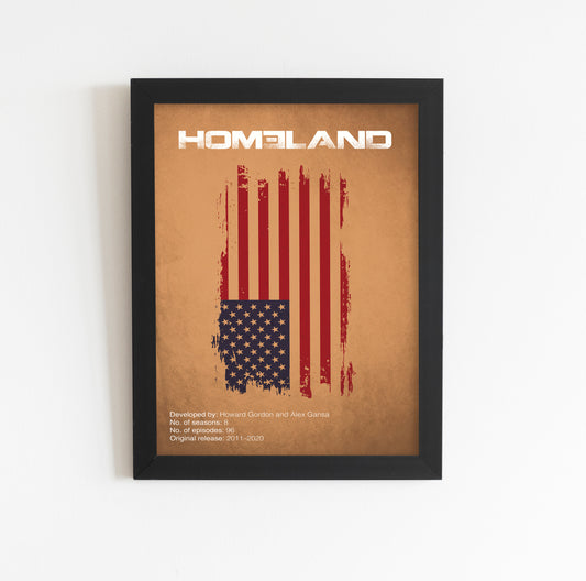 Homeland (2011-2020) Minimalistic TV Poster