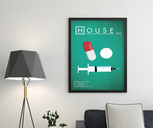 House (2004-2012) Minimalistic TV Poster