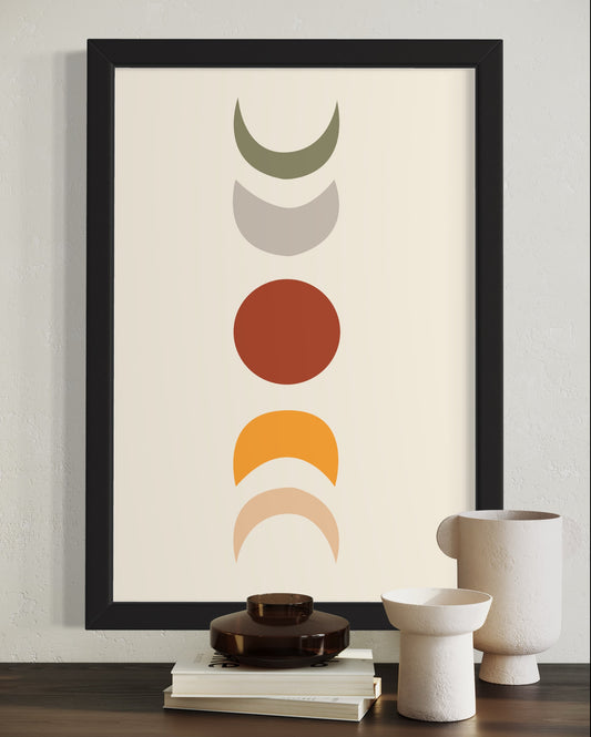 Mid-Century Moon Wall Art