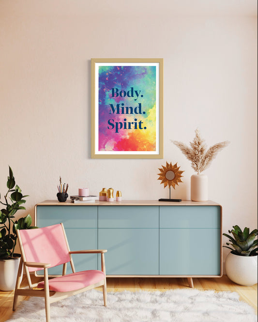 Body. Mind. Spirit. Wall Art