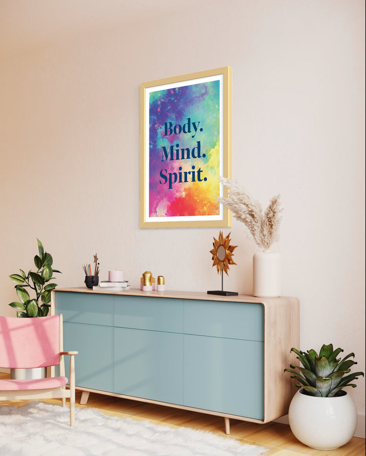 Body. Mind. Spirit. Wall Art