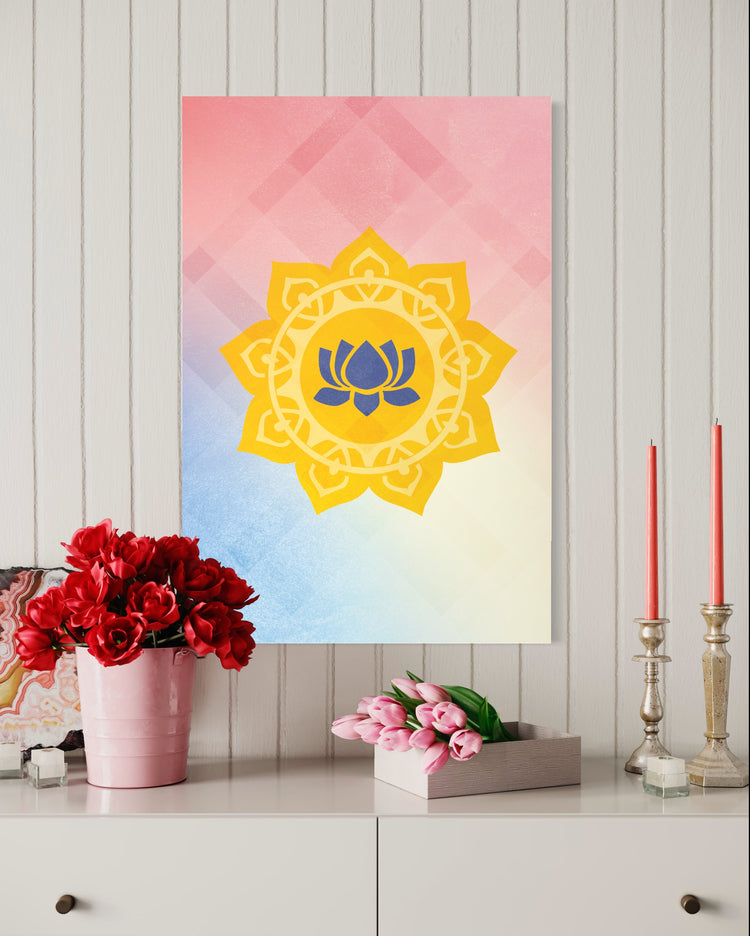 Lotus Mandala Wall Art