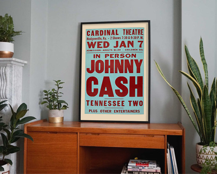 Johnny Cash 1959 Kentucky Concert Poster