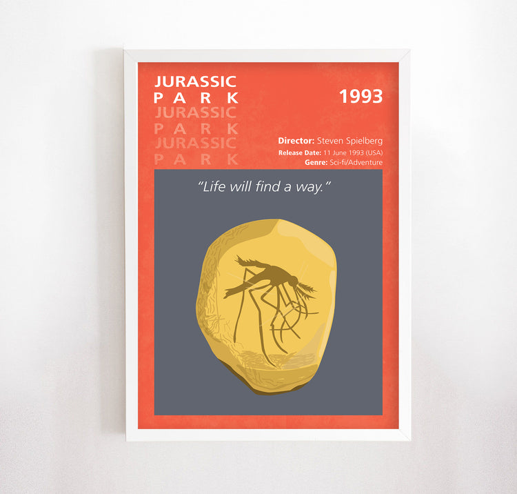 Jurassic Park (1993) Minimalistic Film Poster