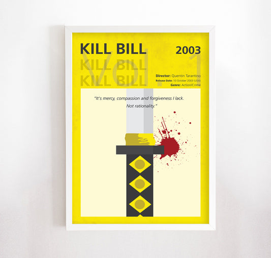 Kill Bill Vol. 1 (2003) Minimalistic Film Poster