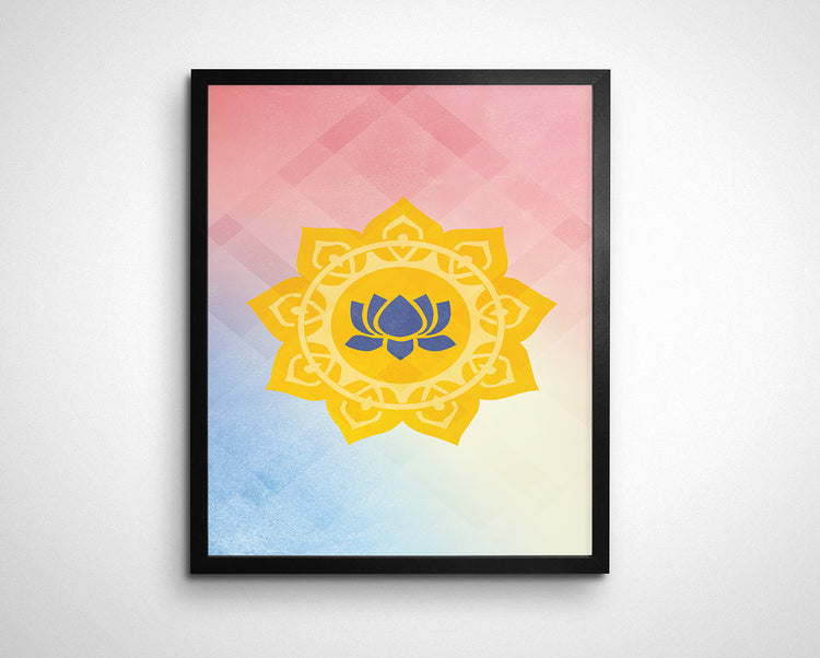 Lotus Mandala Wall Art
