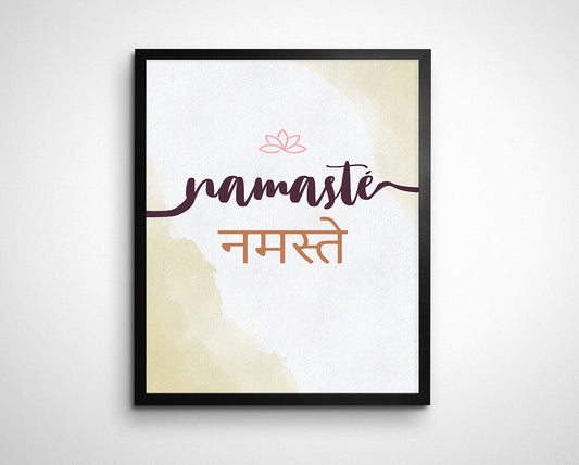 Namaste Boho Wall Art