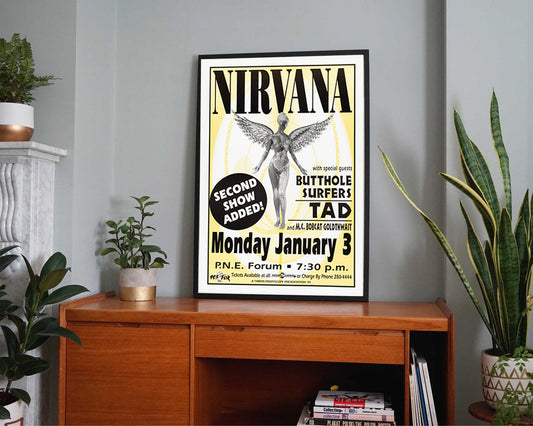 Nirvana 1994 Concert Poster