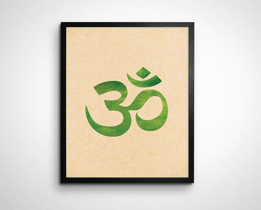 Om Symbol Yoga Studio Wall Art