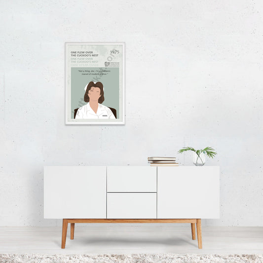 One Flew Over The Cuckoo's Nest (1975) Minimalistic Film Poster