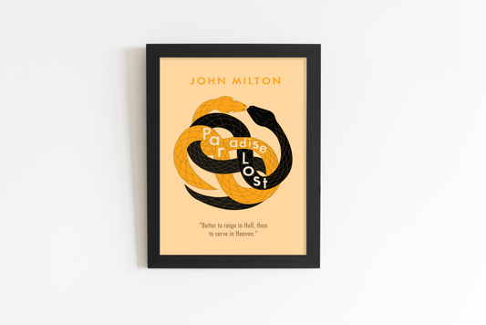 Paradise Lost by John Milton Book Poster