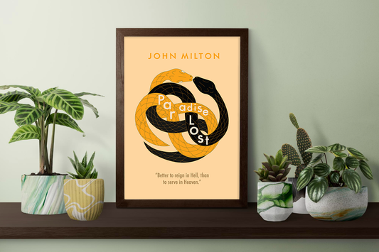 Paradise Lost by John Milton Book Poster