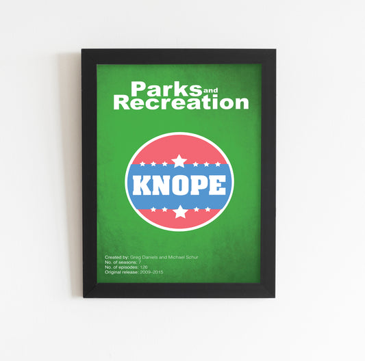Parks and Recreation (2009-2015) Minimalistic TV Poster