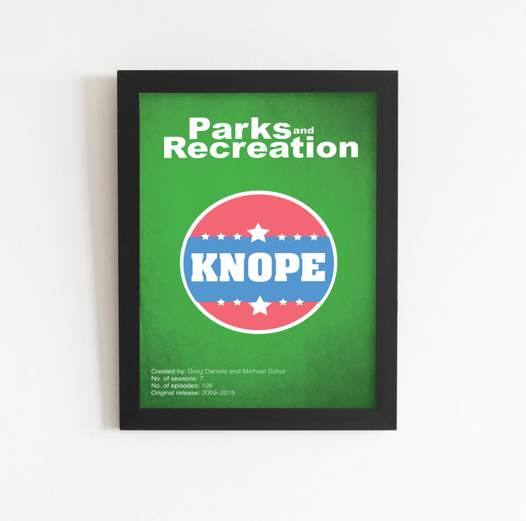Parks and Recreation (2009-2015) Minimalistic TV Poster