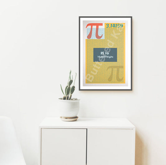 The Digits of Pi Math Poster