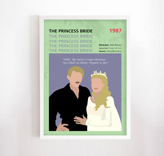 The Princess Bride (1987) Minimalistic Film Poster