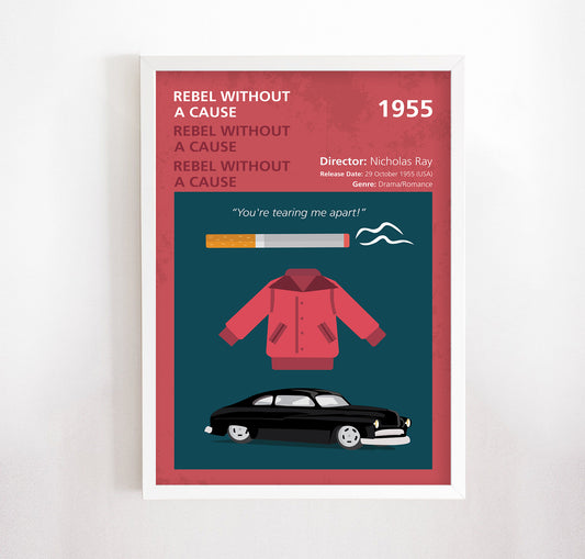 Rebel Without a Cause (1955) Minimalistic Film Poster