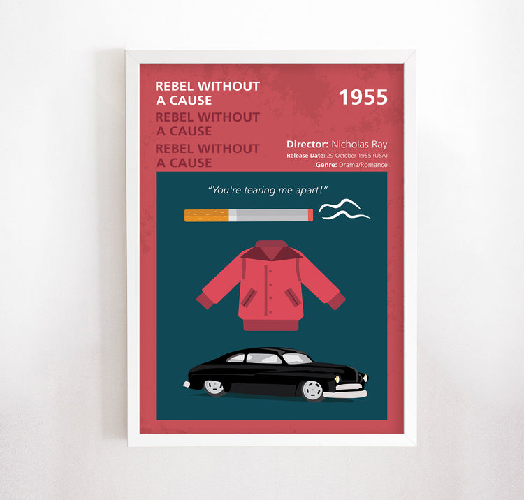 Rebel Without a Cause (1955) Minimalistic Film Poster