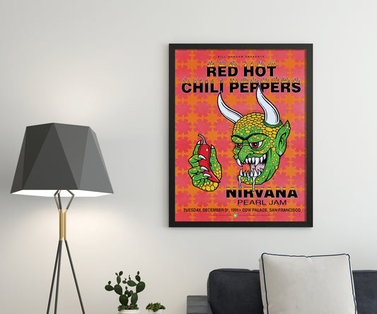 Red Hot Chili Peppers 1991 Concert Poster