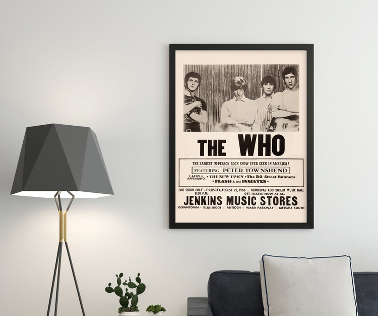 The Who 1968 Concert Poster