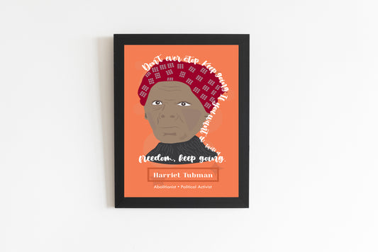 Harriet Tubman Illustration Portrait Wall Decor