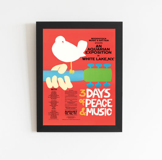 Woodstock 1969 Festival Poster
