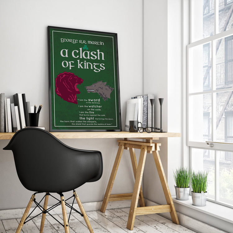 A Clash of Kings by George R.R. Martin Book Poster