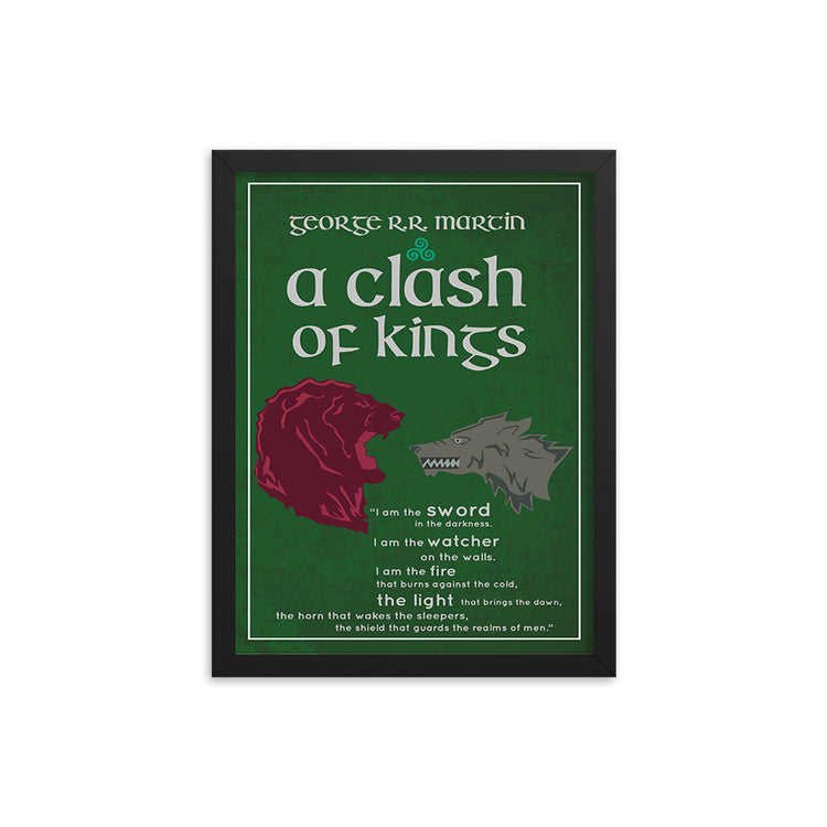 A Clash of Kings by George R.R. Martin Book Poster