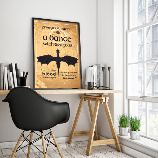 A Dance with Dragons by George R.R. Martin Book Poster