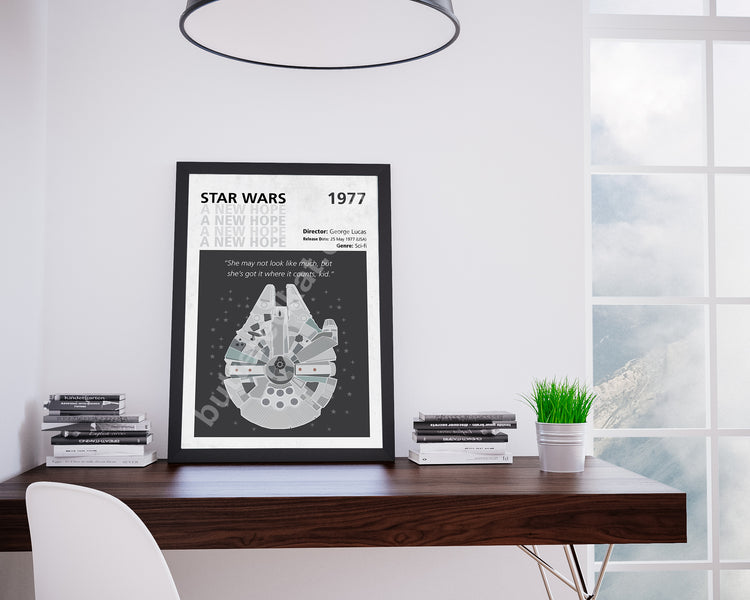 Star Wars: Episode IV – A New Hope (1977) Minimalistic Film Poster