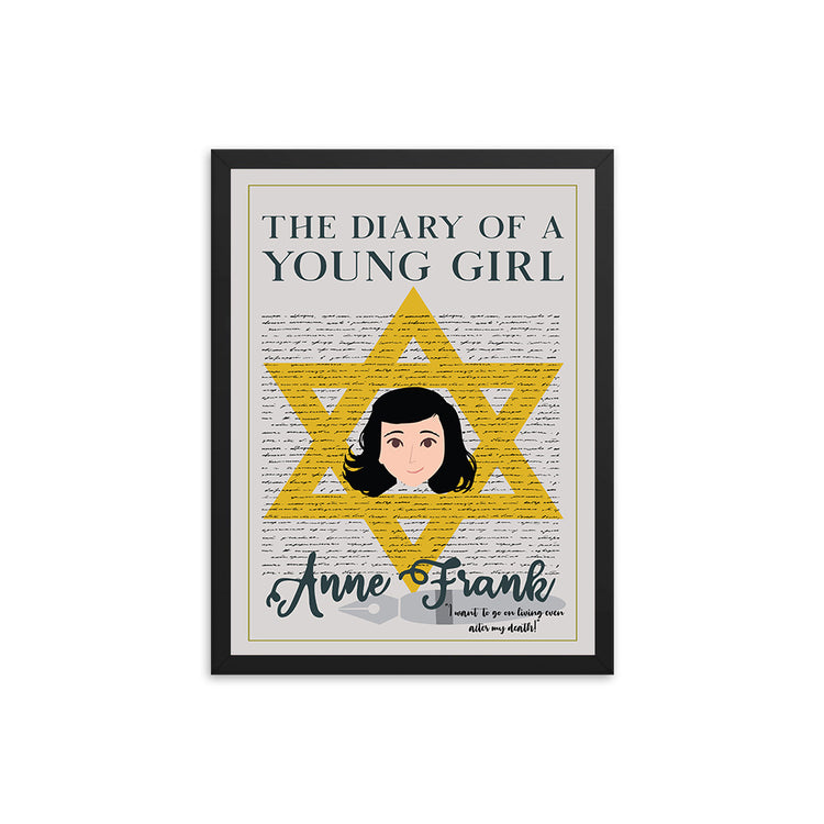 The Diary of a Young Girl by Anne Frank Book Poster