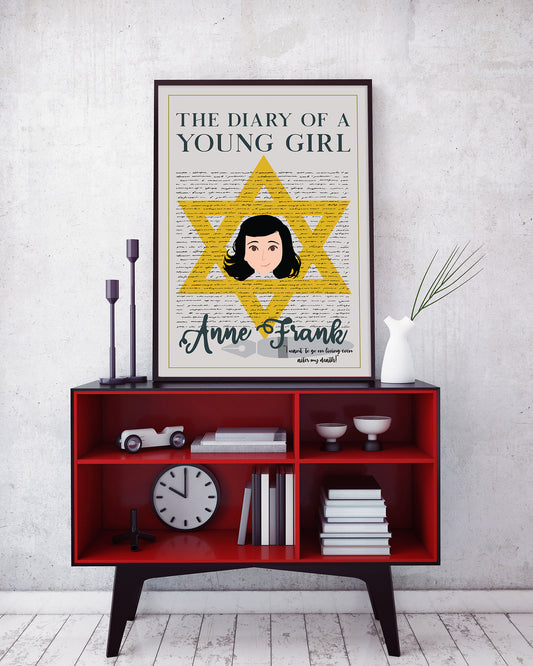 The Diary of a Young Girl by Anne Frank Book Poster
