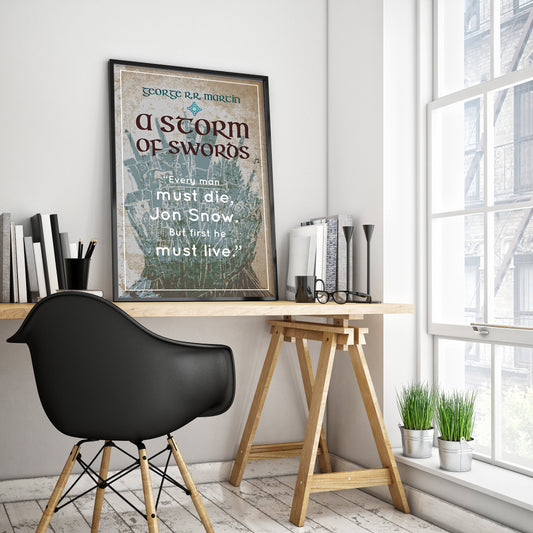 A Storm of Swords by George R.R. Martin Book Poster