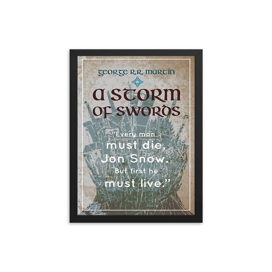 A Storm of Swords by George R.R. Martin Book Poster
