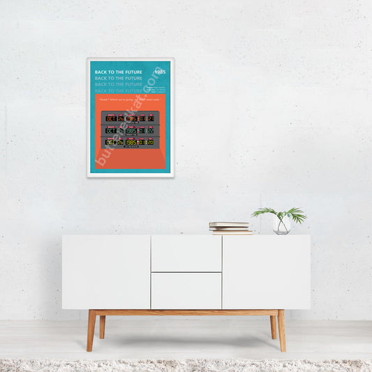 Back to the Future (1985) Minimalistic Film Poster