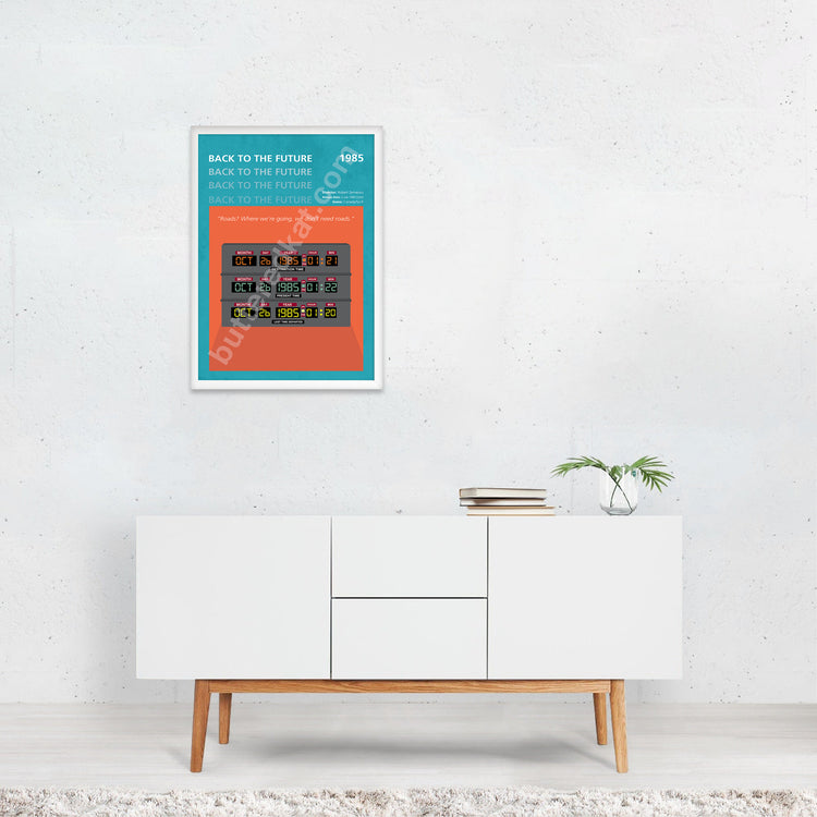 Back to the Future (1985) Minimalistic Film Poster