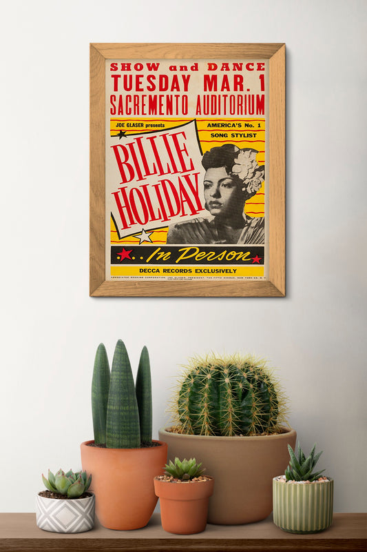 Billie Holiday 1949 Concert Poster