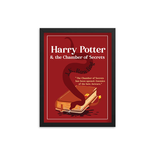 Harry Potter & the Chamber of Secrets by J.K. Rowling Book Poster