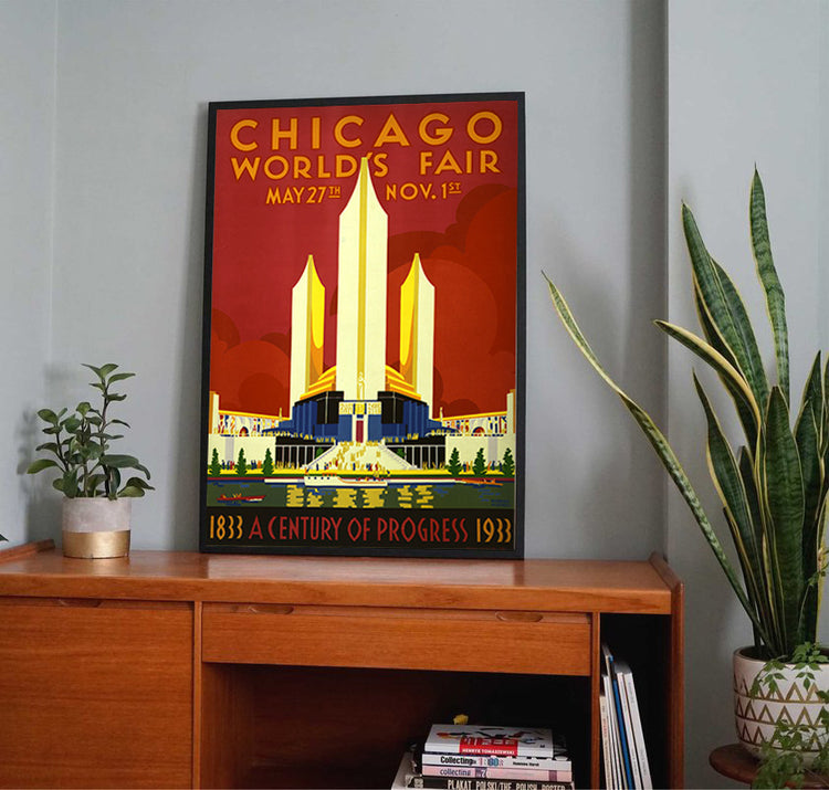 Chicago World's Fair, 1933 Vintage Ad Poster